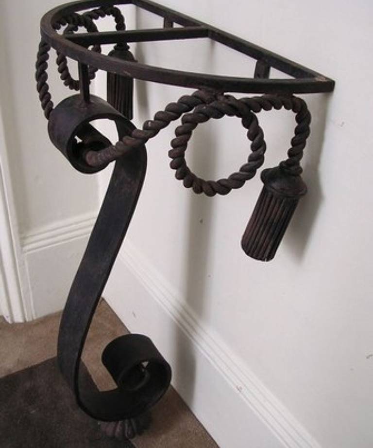 Iron console table