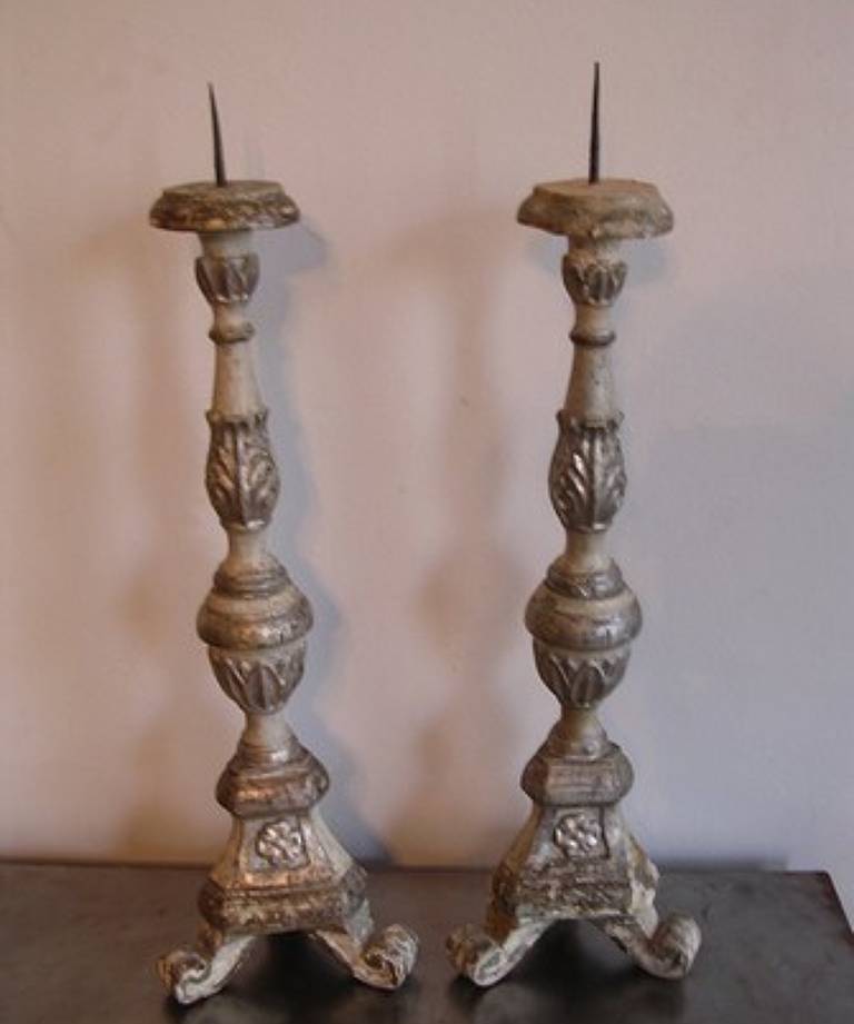C18 pair venetian candelsticks