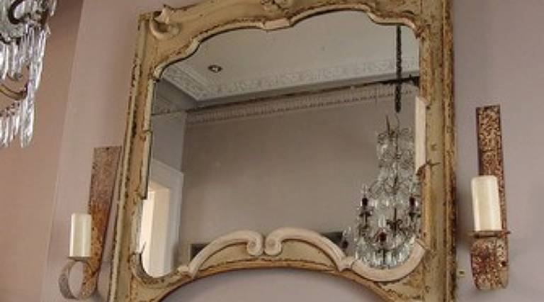 Pair 18th century mirrors