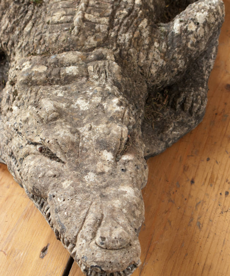 Composite stone crocodile
