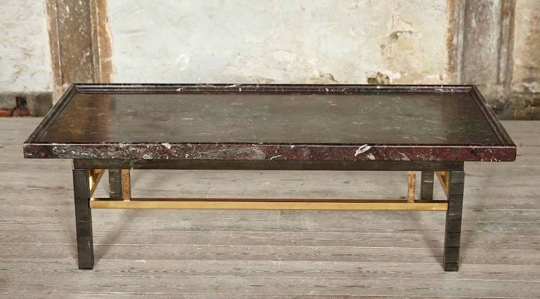 Marble topped coffee table