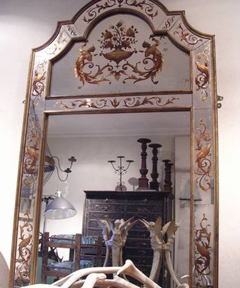 1920`s venetian gilded mirror