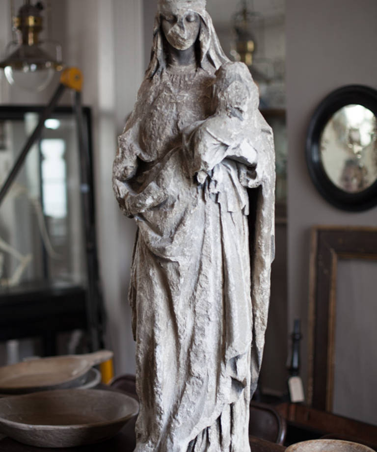 Medieval stone Madonna