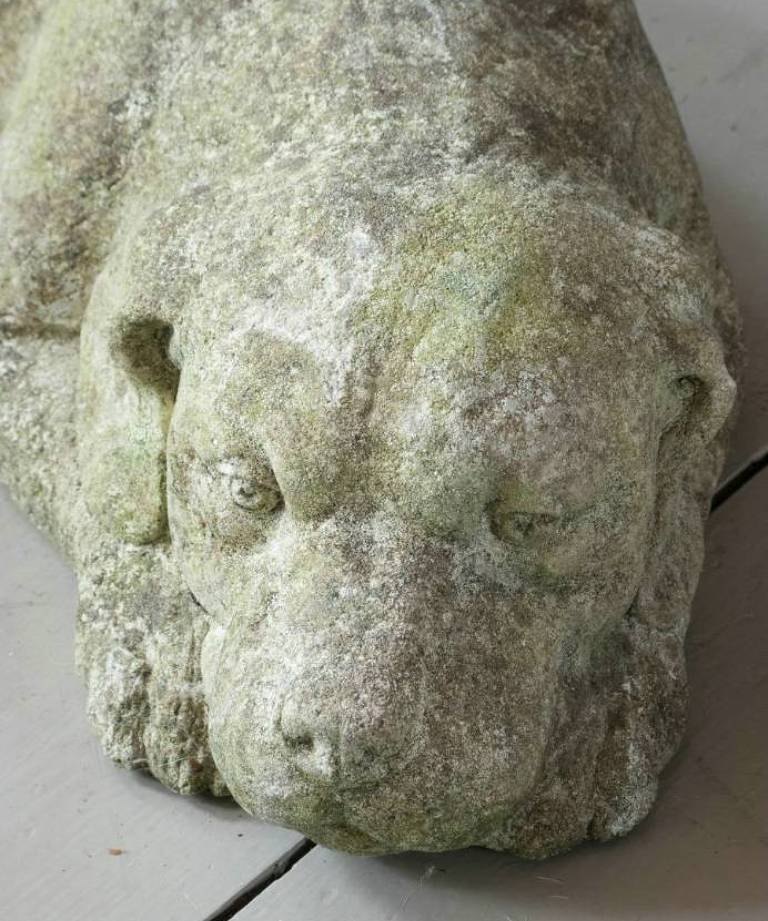 Composite stone dog