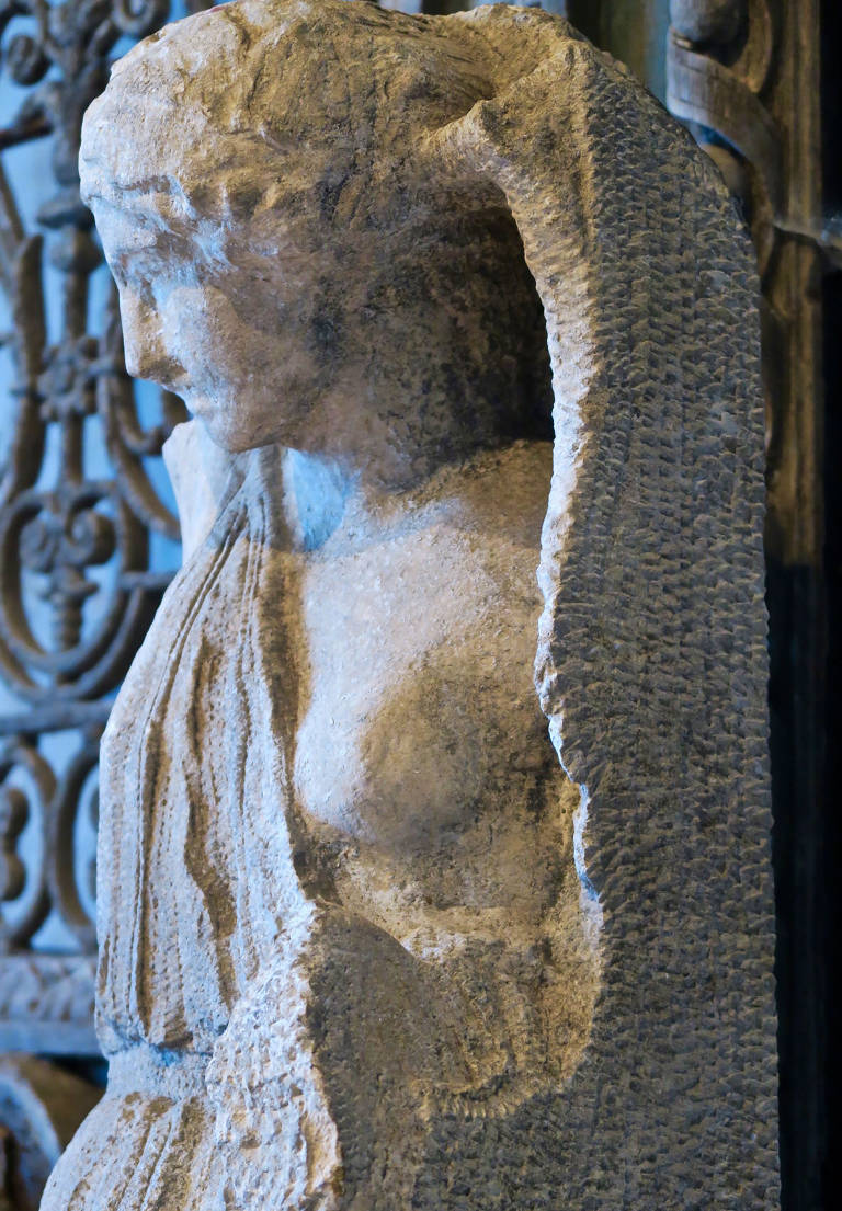 CARVED STONE FIGURE