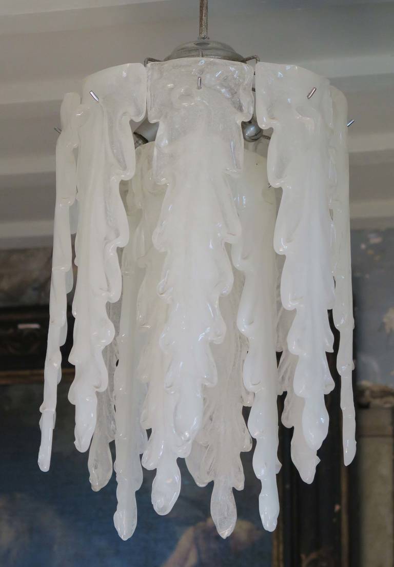Murano glass chandelier, circa 1970, Italy