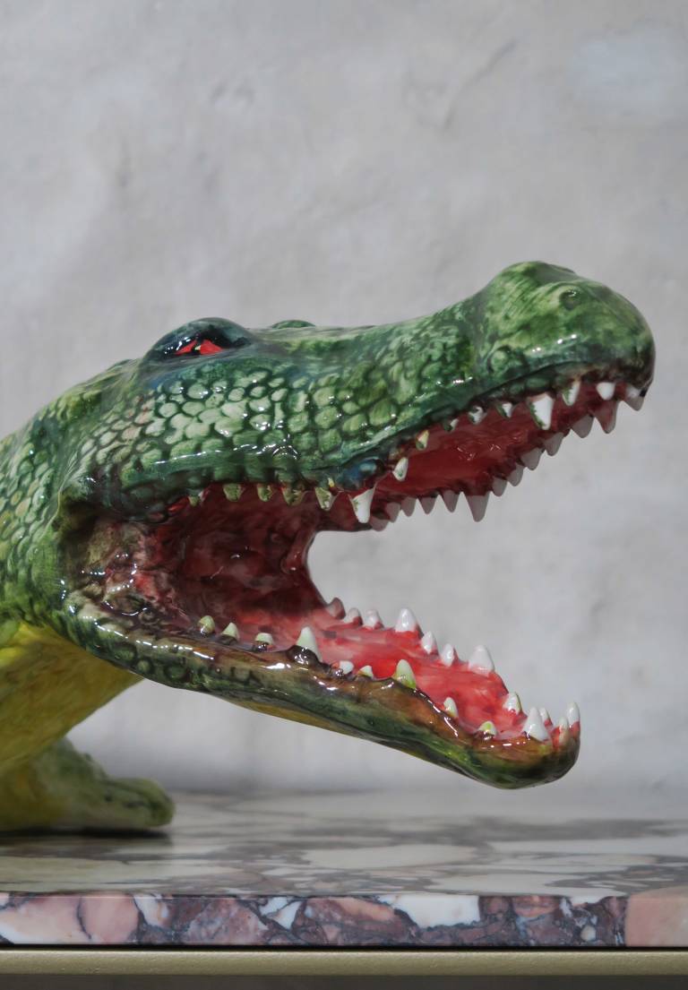 Contemporary ceramic crocodile