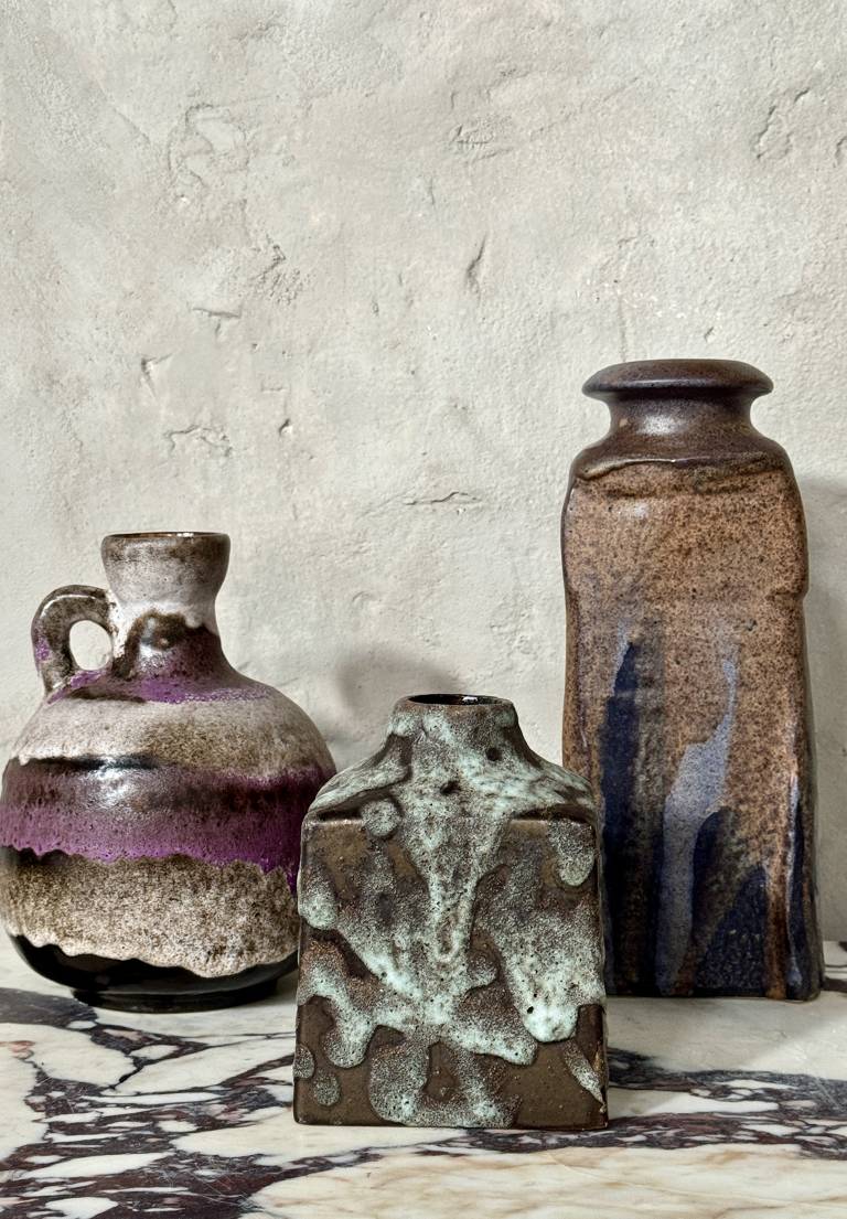 Collection of 3 vases, circa 1970, Germany