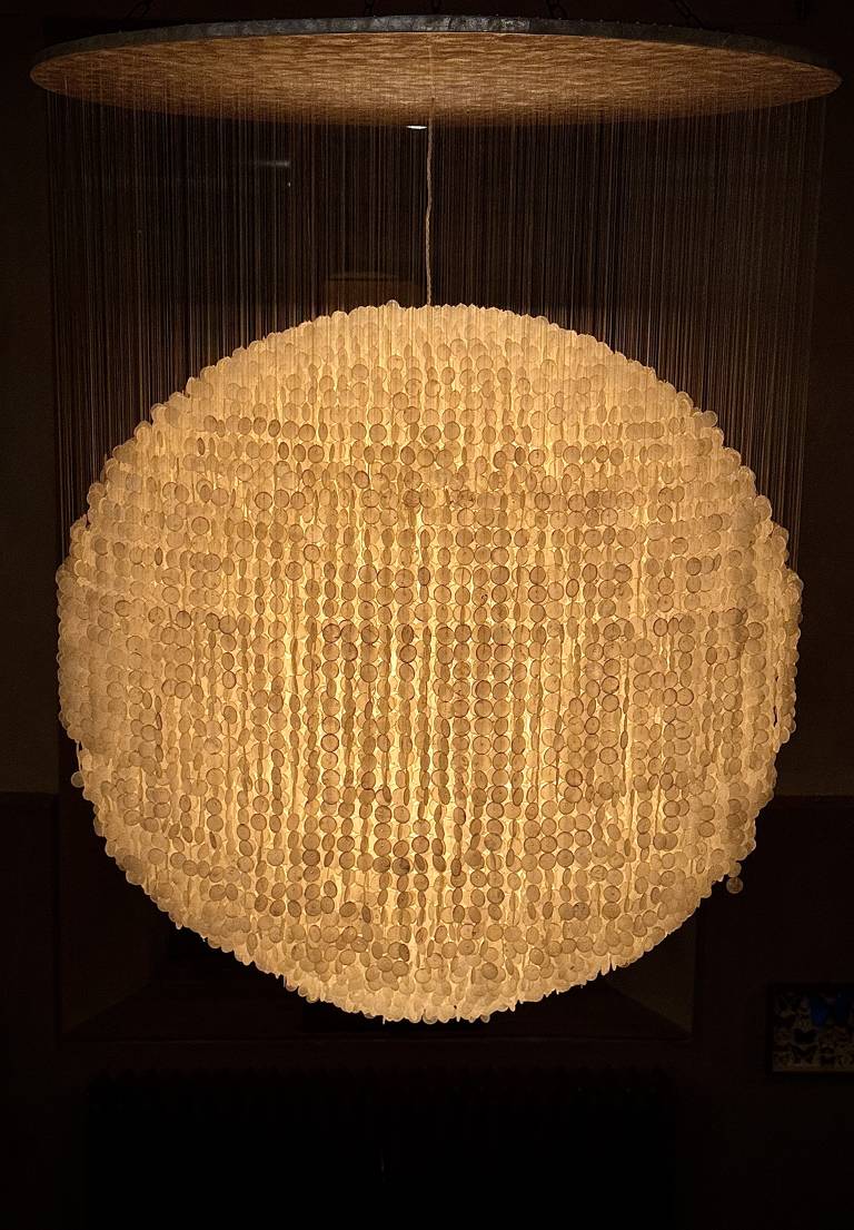 Gigantic Capiz Shell Chandelier, Italy