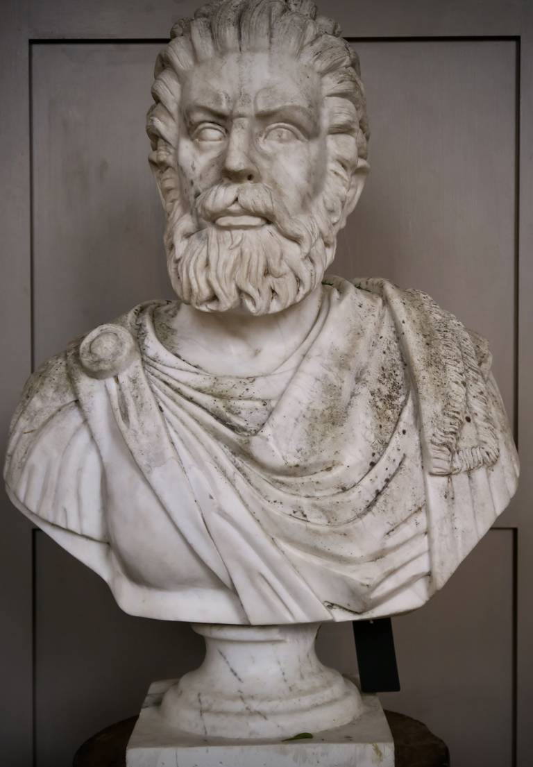 Marble Bust of a Roman Emperor, c1850, Italy