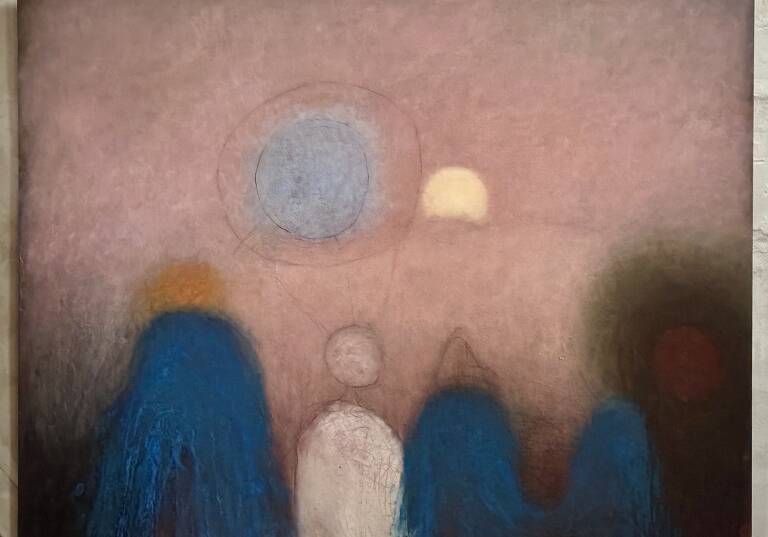 Blue Humps with Circles, by Tobit Roche