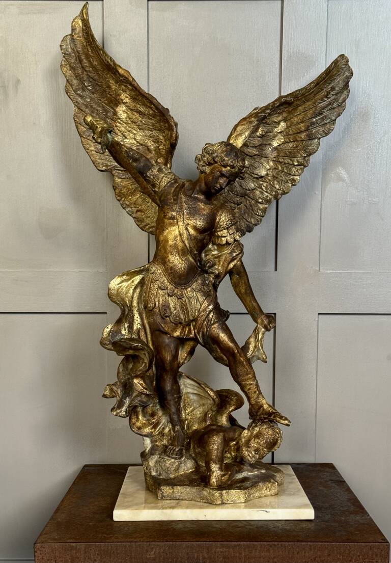 St Michael slaying the devil, c1900, Italy